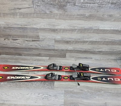 Rossignol Cut 148 cm 10.4 Skis With Marker M34 Bindings Red Yellow Base