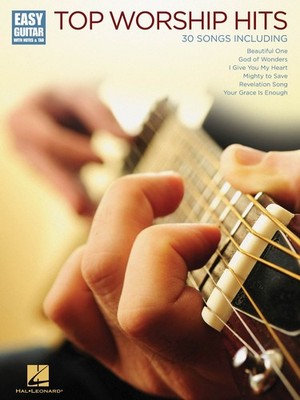Top Worship Hits for Easy Guitar Tab Sheet Music Chords 30 Christian Songs Book