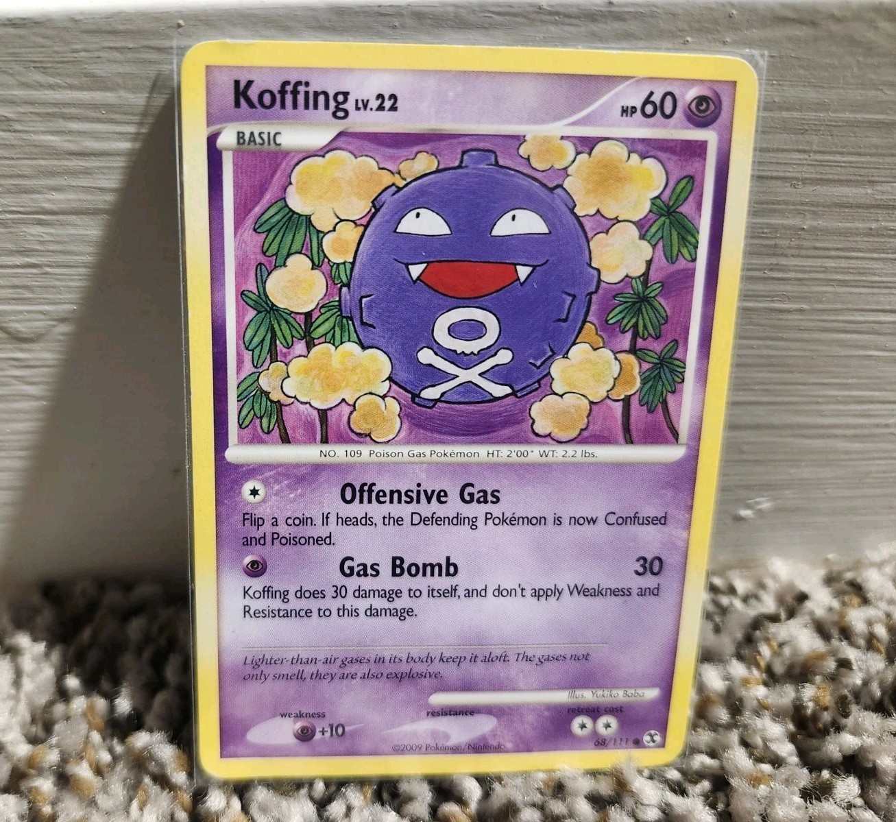 Pokémon TCG Koffing Rising Rivals 68/111 Regular Common MP