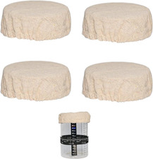 Sourdough Starter Jar Cover Cloth, Reusable Linen Covers for Sourdough Starter C