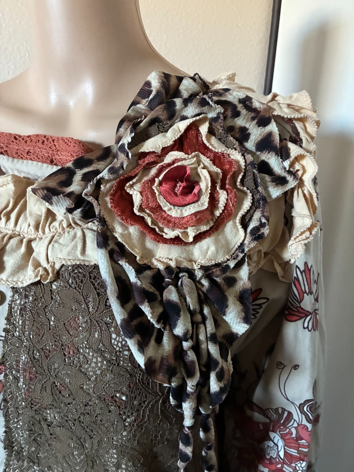 Michelle Olin Couture  recycled patchwork tunic d… - image 5