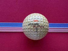 VINTAGE 1964 JACK NICKLAUS / MACGREGOR EARLY RED CLASSIC SIGNATURE 1 GOLF BALL