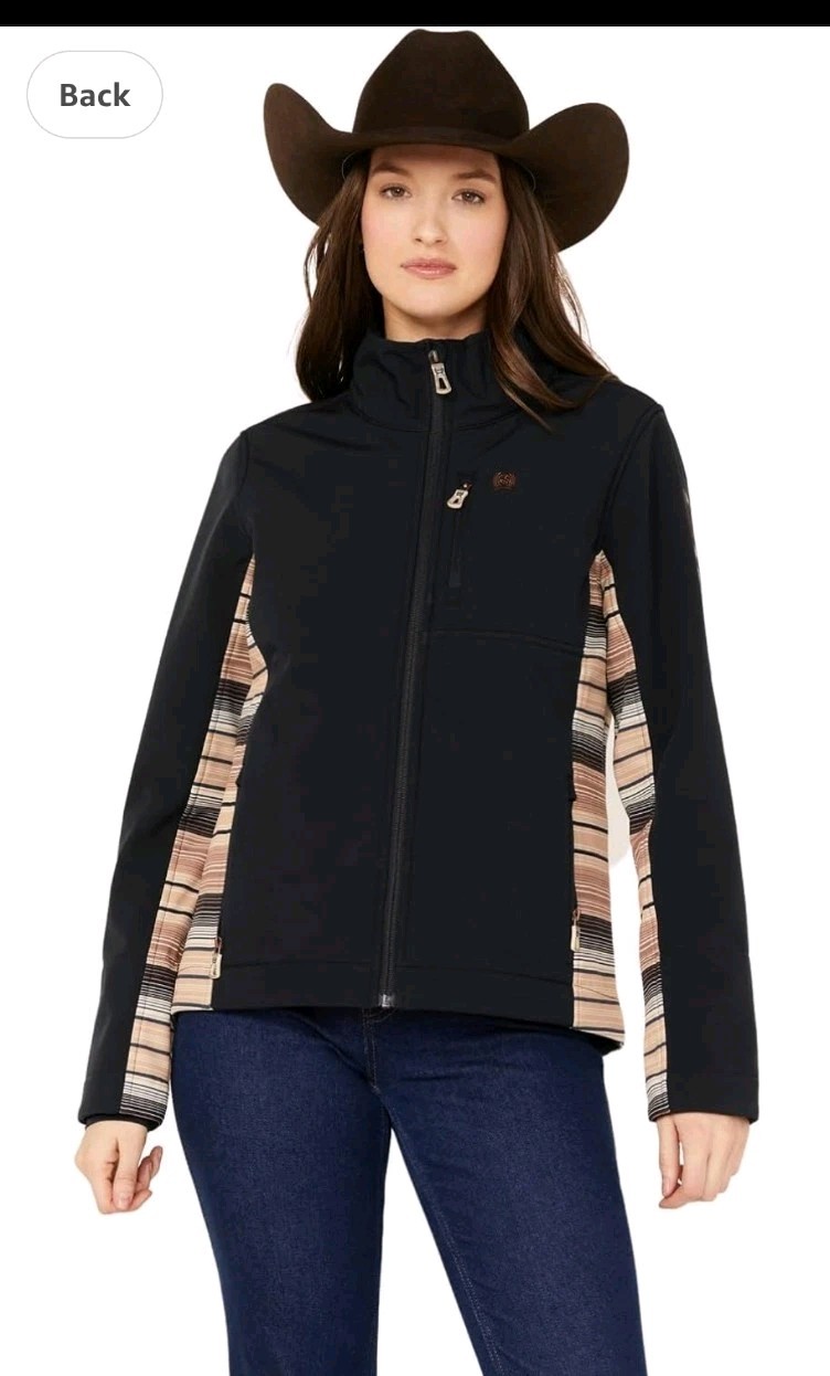 Cinch Women's Concealed Carry Bonded Jacket Navy Full Zip Pockets Size Small