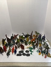 Huge dinosaur lot 100+ assortment marx, safari, imperial, boley, 80s, 90s, Y2K