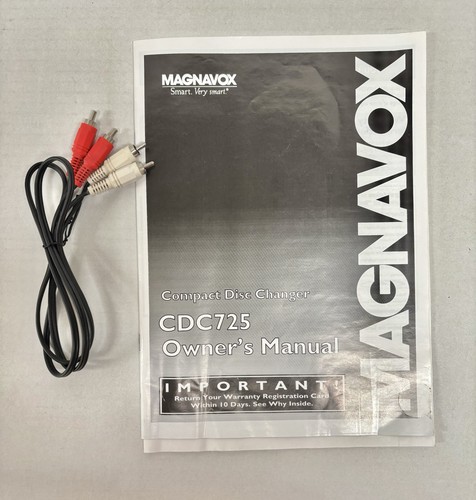 Magnavox CDC-725 Five Disc Stereo CD Carousel + Remote & Manual *For Parts* - Picture 13 of 16