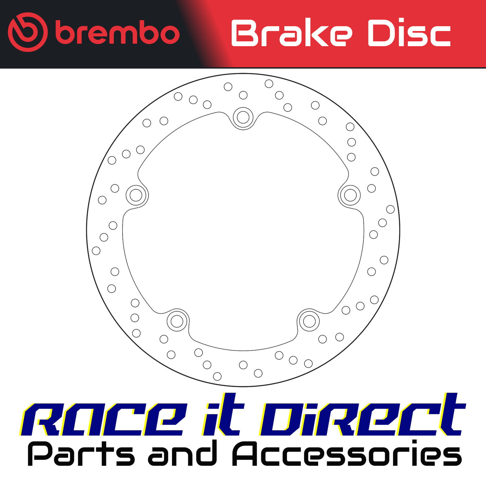 Brake Disc for BMW R 1150 RS 2002-2005 Rear Brembo