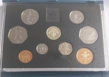 1992 Royal Mint Proof UK Coin Set with Blue Case & Certificate of Authority
