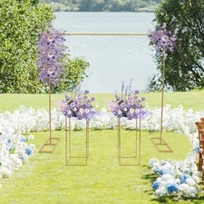 Modern Gold Metal Wedding Backdrop Stand Balloon Stand with Flower Stands