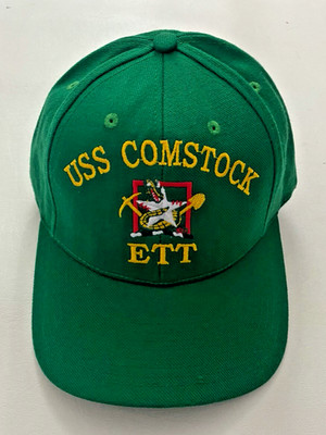 The Corps USS Comstock LSD 45 ETT Logo Green Baseball Cap Hat One Size
