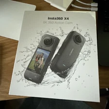 Insta360 X4 Standard Bundle, Waterproof  8k 360 Degree Action Camera, New/Sealed