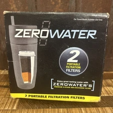 2 Portable Zero Water 5 Stage Advanced Filtration Replacement Filters ZR230