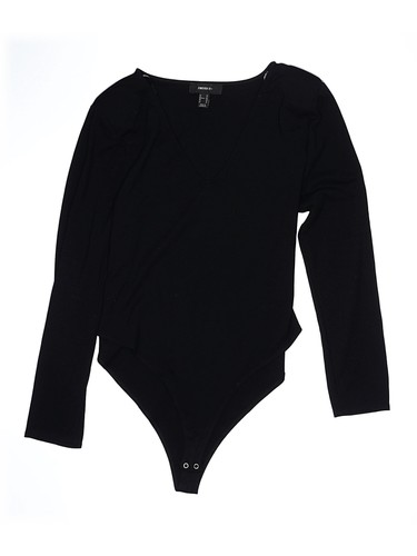 Forever 21 Plus Women Black Bodysuit 3X Plus