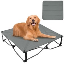 TIMBER RIDGE Large Elevated Dog Bed, 3-in-1 Portable, Folding, and Raised wit...