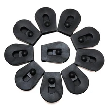 Wheeled Cord Lock Stopper 10PCS Black Paracord Cord Locks ⭐⭐⭐⭐⭐