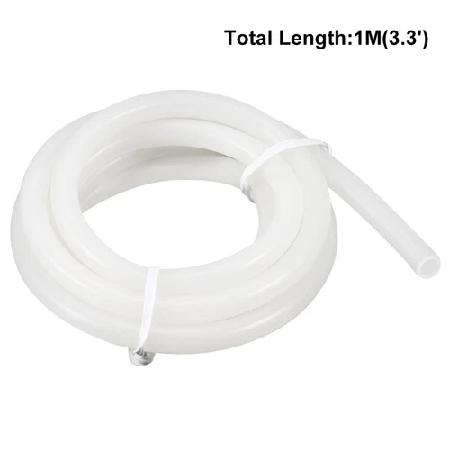 Translucent Silicone Tube Water Air Pump Hose 1M 3.3ft 4mm x 6mm - Picture 3 of 6