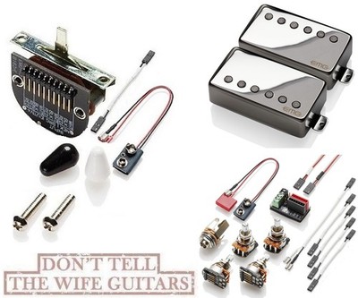 EMG Richie Faulkner ''Falcons'' RF Set Chrome Standard Spaced Pots (3 POS TELE )