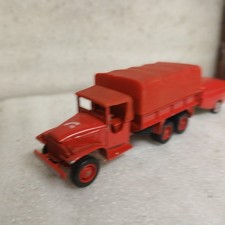 SOLIDO GMC ET REMORQUE MPR SIDES POMPIERS OCCASION TRES BON ETAT D ORIGINE
