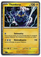 Pokémon Thundurus 033/086 Luce Nera ITA Near Mint Rara BLK Italiano 2025 Carta