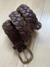 GAP Kids Boys Braided Brown Leather Belt Size L/XL 28  