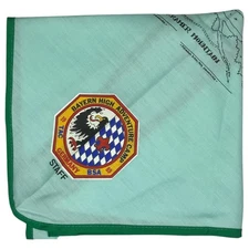 Germany Bayern High Adventure Camp 1989 STAFF Neckerchief GRN Bdr (LB2371)