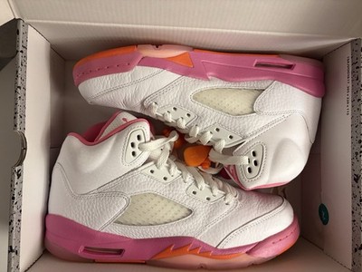 Jordan Air Jordan 5 Retro GS Pinksicle White Pink Orange Sneaker Youth 7Y