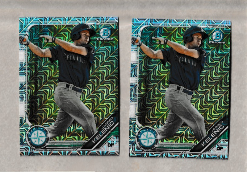 (2) 2019 Bowman Chrome Prospects MOJO REFRACTORS #BCP-13 JARRED KELENIC Braves