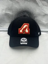 Atlanta Flames NHL '47 Brand Throwback Black MVP Adjustable Hat