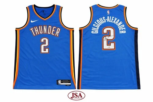 Shai Gilgeous Alexander Signed 2025 NBA Finals Jersey Thunder JSA Authentic