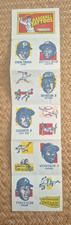 1971 Topps Tattoos Uncut Sheet Johnny Bench Frank Robinson HOF