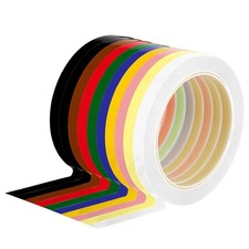 Whiteboard Tape 1/8 Inch X 217ft 10 Rolls Dry Erase Board Assorted Colors Grid