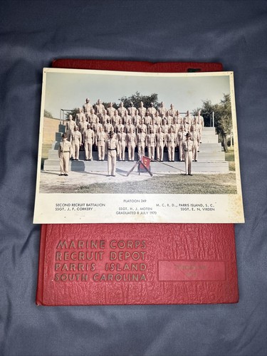 Marine Corps Recruit Depot MCRD Parris Island 1970 Yearbook Platoon 249 - Bild 4 von 5