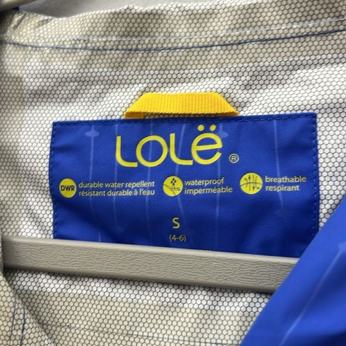 Lole Blue Windbreaker leichte Regenjacke mit Kapuze verstellbare Reißverschlusstaschen - Bild 6 von 9