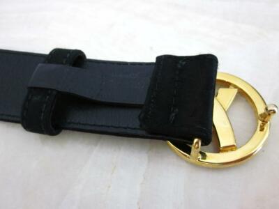 Genuine PALOMA PICASSO Black Belt With X Rhinestones Buckle Women Small 30 Paloma Picasso Women main image 3