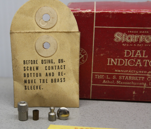 Vtg Starrett Dial Test Indicator No 196 .001" Back Plunge Type w/ Original Box - Picture 9 of 11