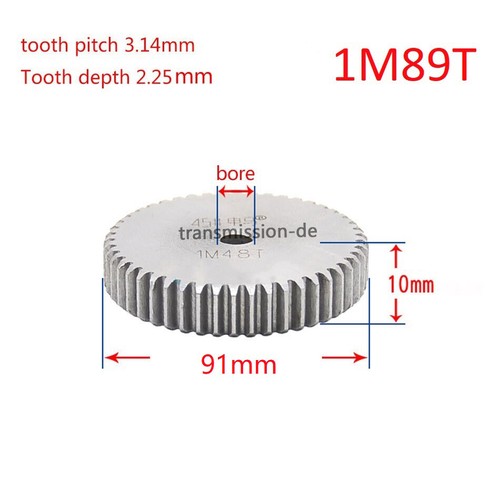 1/1.5 Mod 12-150 dientes engranaje frontal C45 engranaje de acero espesor 1M-10 mm 1.5M-15 mm - Imagen 88 de 180