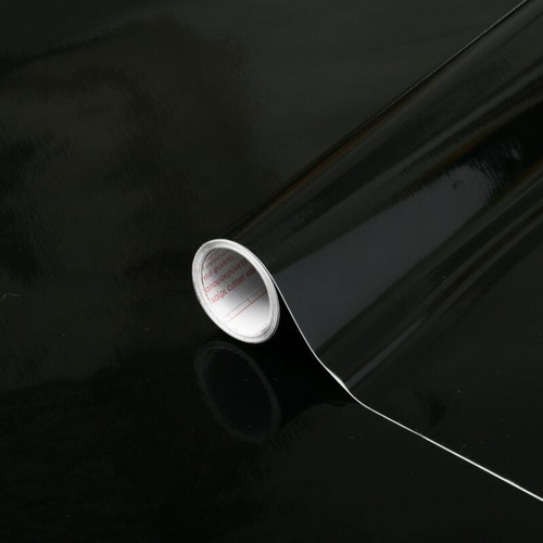 90cm D-C-Fix 100 micron Gloss Black Sticky Back Vinyl Wrap (200-5259) 1m-15m Lon - Picture 2 of 2