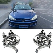Car Front Bumper Foglight Driving Lamp Fit For Peugeot 206 Sw Cc 2001-2007