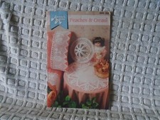 PEACHES  CREAM DOILY BRIM HAT ANNIE'S ATTIC DIGEST SIZE CROCHET PATTERN