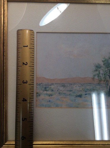 California Artist Kurt Reineman Desert Willow 1941 Oil On Canvas Framed Art - Picture 8 of 12