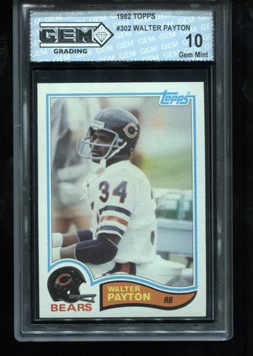 Walter Payton 1982 Topps #302 Chicago Bears MVP GEM MINT 10