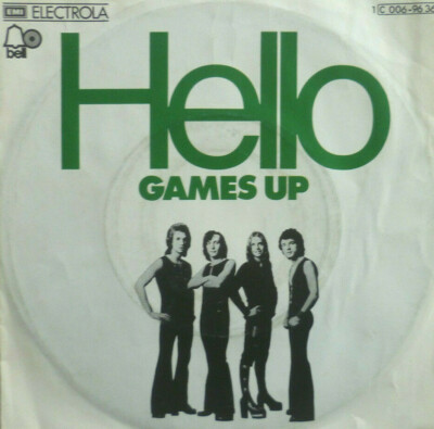 7'' 1974 GLAM KULT IN MINT- ! HELLO : Games Up