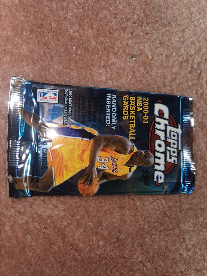 2000-01 TOPPS CHROME BASKETBALL CARD PACK POSS KOBE BRYANT AUTOS-JERSEY-ROOKIEs - Image 3 of 4