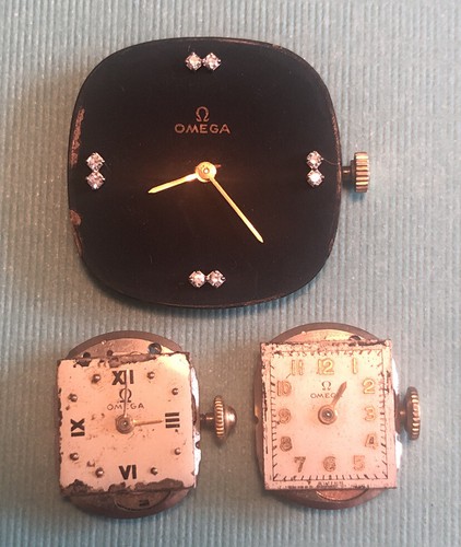 Omega Watch Lot. Non-Running. For Parts 