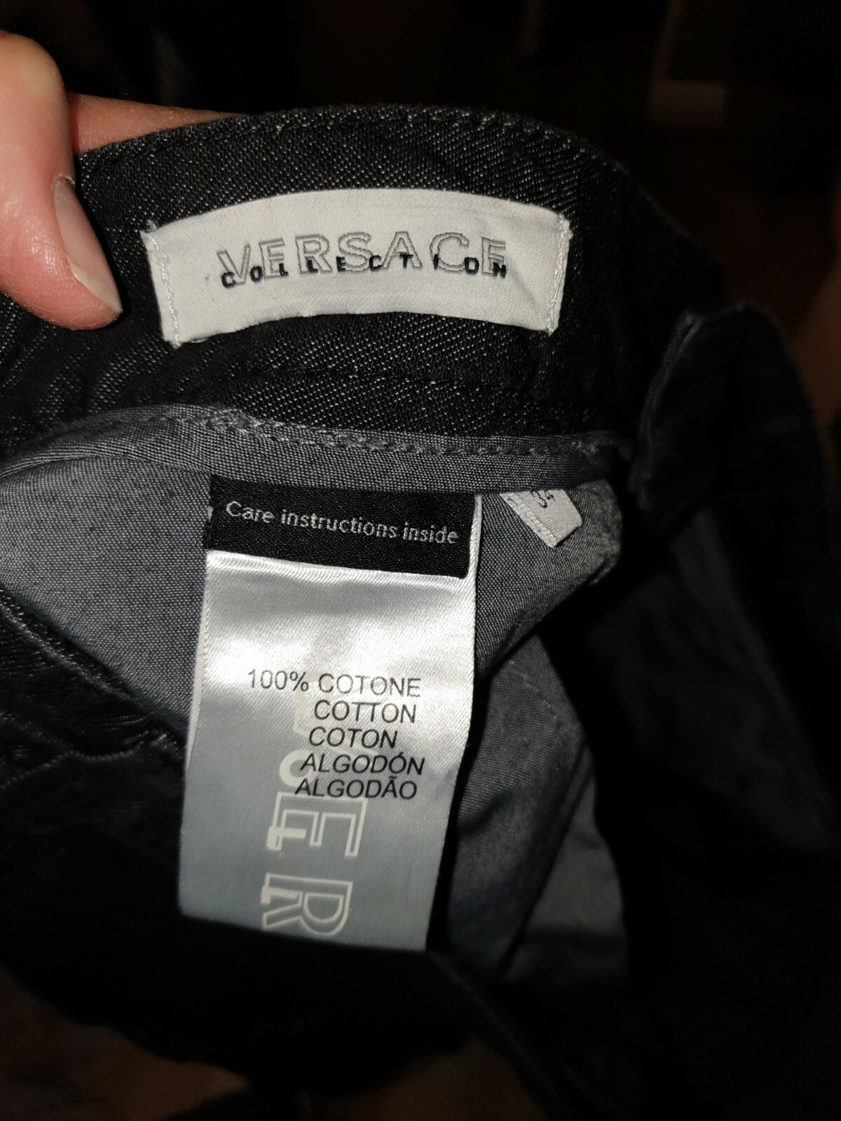 SUPERB  MENS DESIGNER VERSACE 100% COTTON JEANS UK 34W 30L RRP £165.00 thumbnail 6