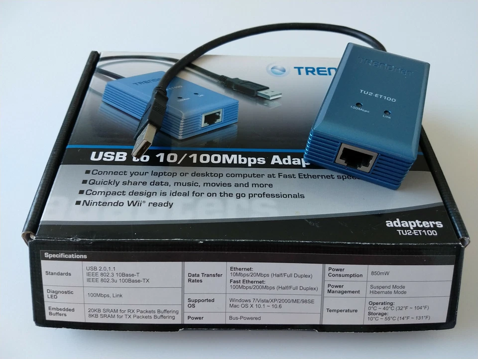 Trendnet USB to 10/100Mbps Adapter - Image 3 of 3