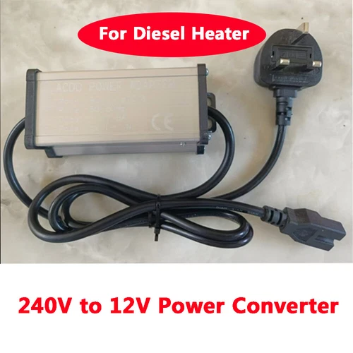 240V to 12V Transformer Power Converter for 5KW 8KW Diesel Heater Car Tool UK