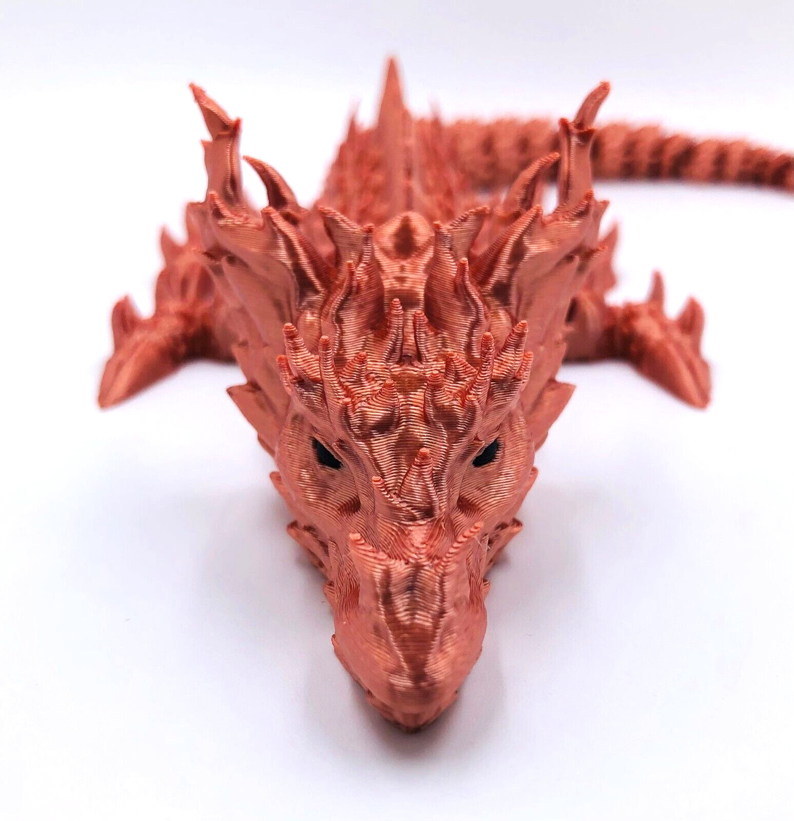 3D Printed Stone or Copper Dragon Mystical Articulating 16 Inch Desert US Made