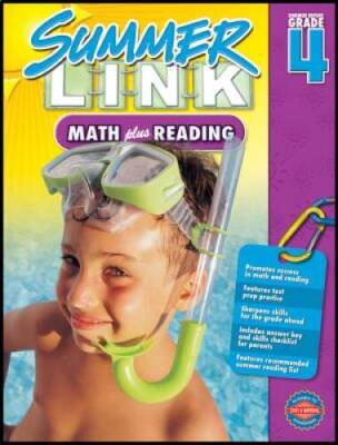 Math plus Reading, Grades 3 - 4: Summer Before Grade 4 (Summer Link) - GOOD