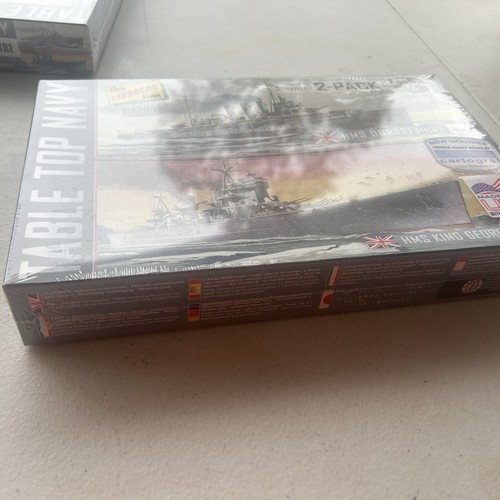 LINDBERG WWII CONFEZIONE DA 2 PIANI DA TAVOLO MARINA HMS DORSETSHIRE & HMS KING GEORGE V 1/1200 - Foto 2 di 4