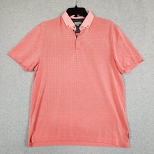 Ted Baker Polo Shirt Men's Size 5 XL Red Short Sleeve Polo Shirt